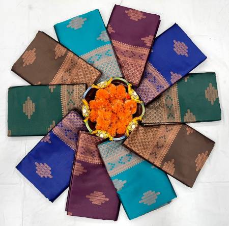 Kalyani Lichi Silk Banarasi Wedding Saree Catalog
